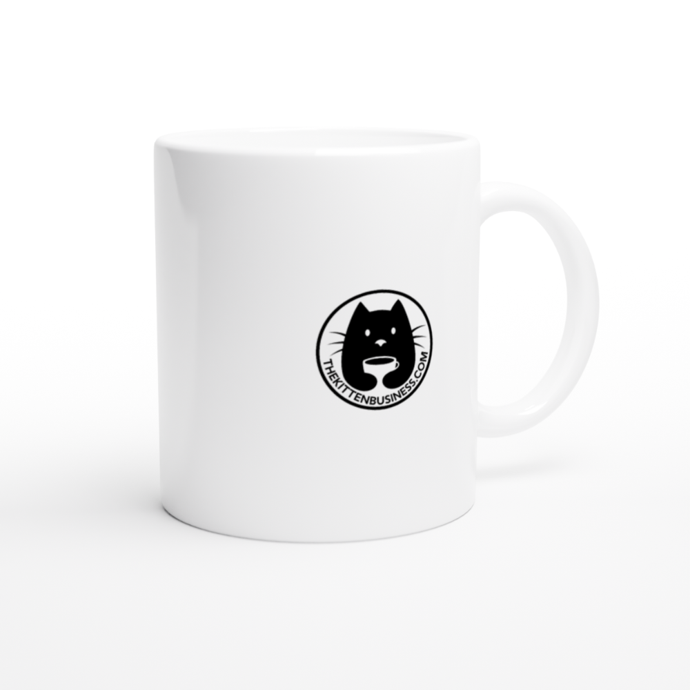 tasse blanche mug blanc avec logo The Kitten Business